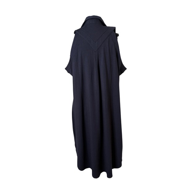 Anatomie Button Front Sleeveless‎ Dress Size L Blue Travel Resort Wear Casual - Picture 5 of 8